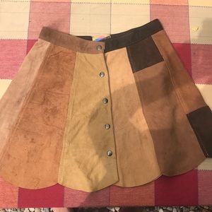 Vintage Suede Skirt